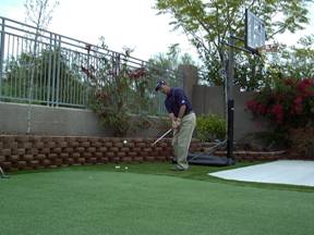 putting grass installation